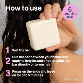 ATTITUDE Moisture Rich Conditioner Bar with cocoa butter protects against daily wear.