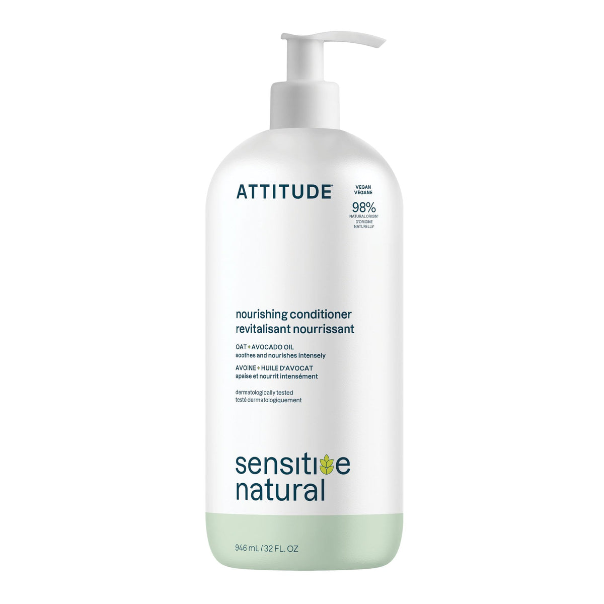 ATTITUDE Nourishing Conditioner bottle for gentle daily care of sensitive scalp