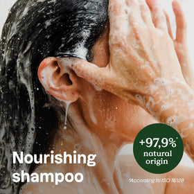 ATTITUDE Nourishing Shampoo foam highlights rich lather for gentle cleansing and hydration
