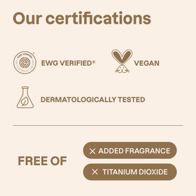 EWG VERIFIED badge indicating clean, safety-conscious formulation.
