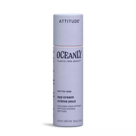 ATTITUDE Oceanly Eye Cream Stick packaging shown with eco-friendly, plastic-free design.