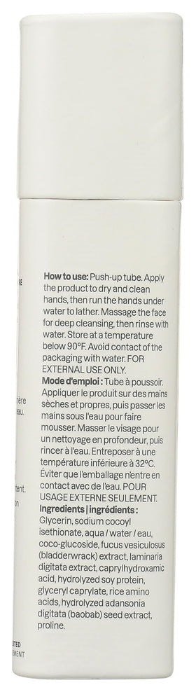 ATTITUDE Oceanly Face Cleanser Stick application demonstrates easy, mess-free cleansing.