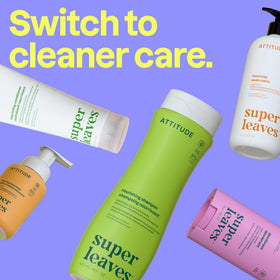 ATTITUDE Pear & Amber recyclable HDPE bottle supports eco-friendly routines.