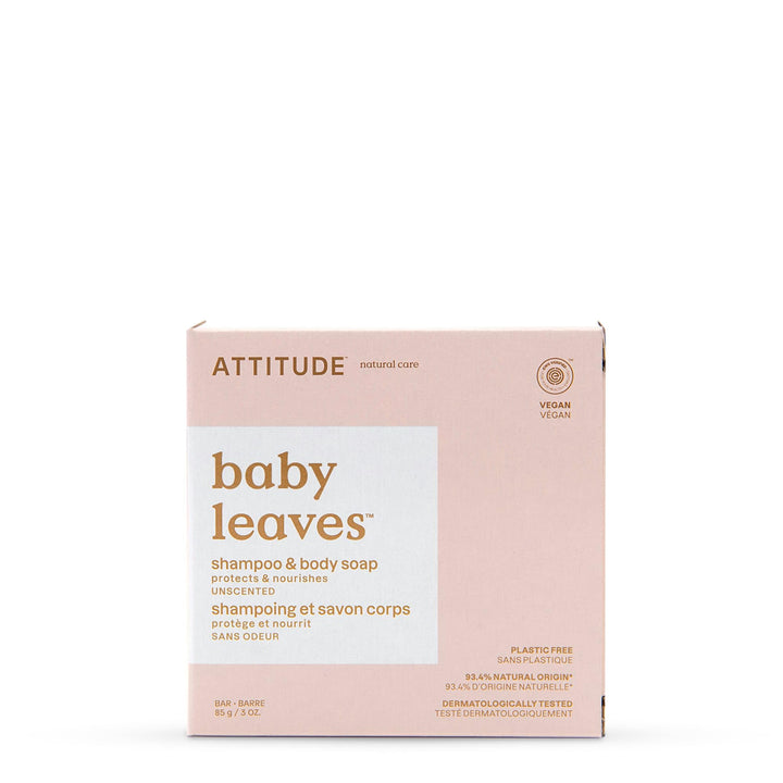 ATTITUDE plastic-free baby bar packaging supports a sustainable home.