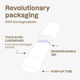 ATTITUDE Eco-friendly Cardboard Tube highlights plastic-free packaging for maternity care.