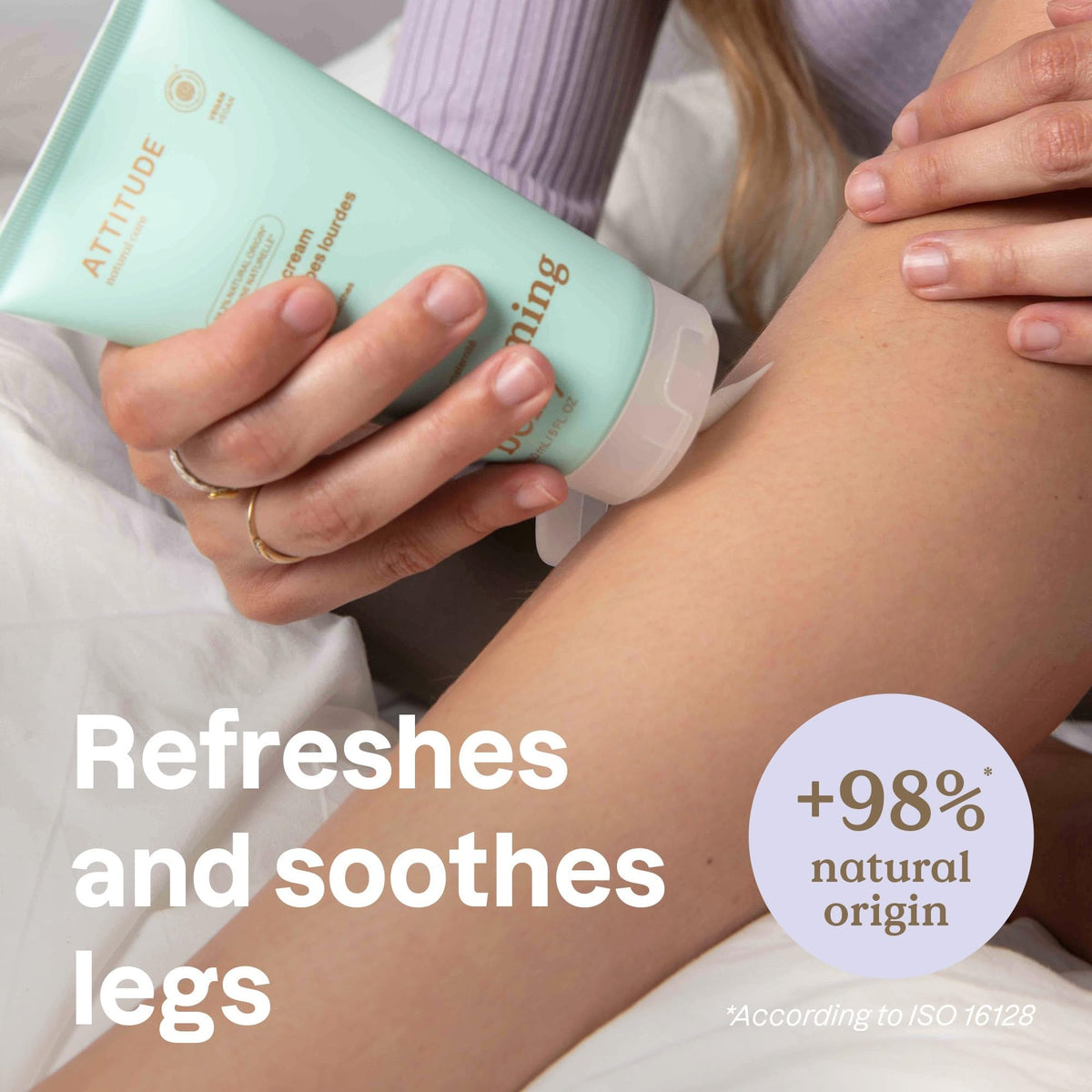 Argan oil-rich ATTITUDE formula nourishes and supports healthy-looking skin during pregnancy routines.