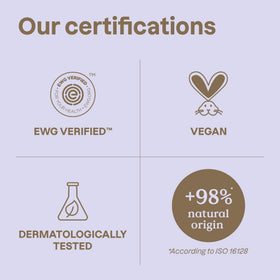 Dermatologist-tested, vegan, and EWG Verified for safe daily maternity skincare routines.