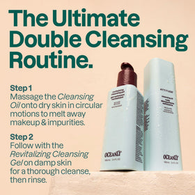 ATTITUDE Revitalizing Cleansing Gel texture closeup highlights smooth non-irritating formula.