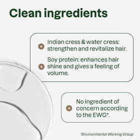 ATTITUDE Volumizing Shampoo with soy protein and Indian cress boosts hair strength.