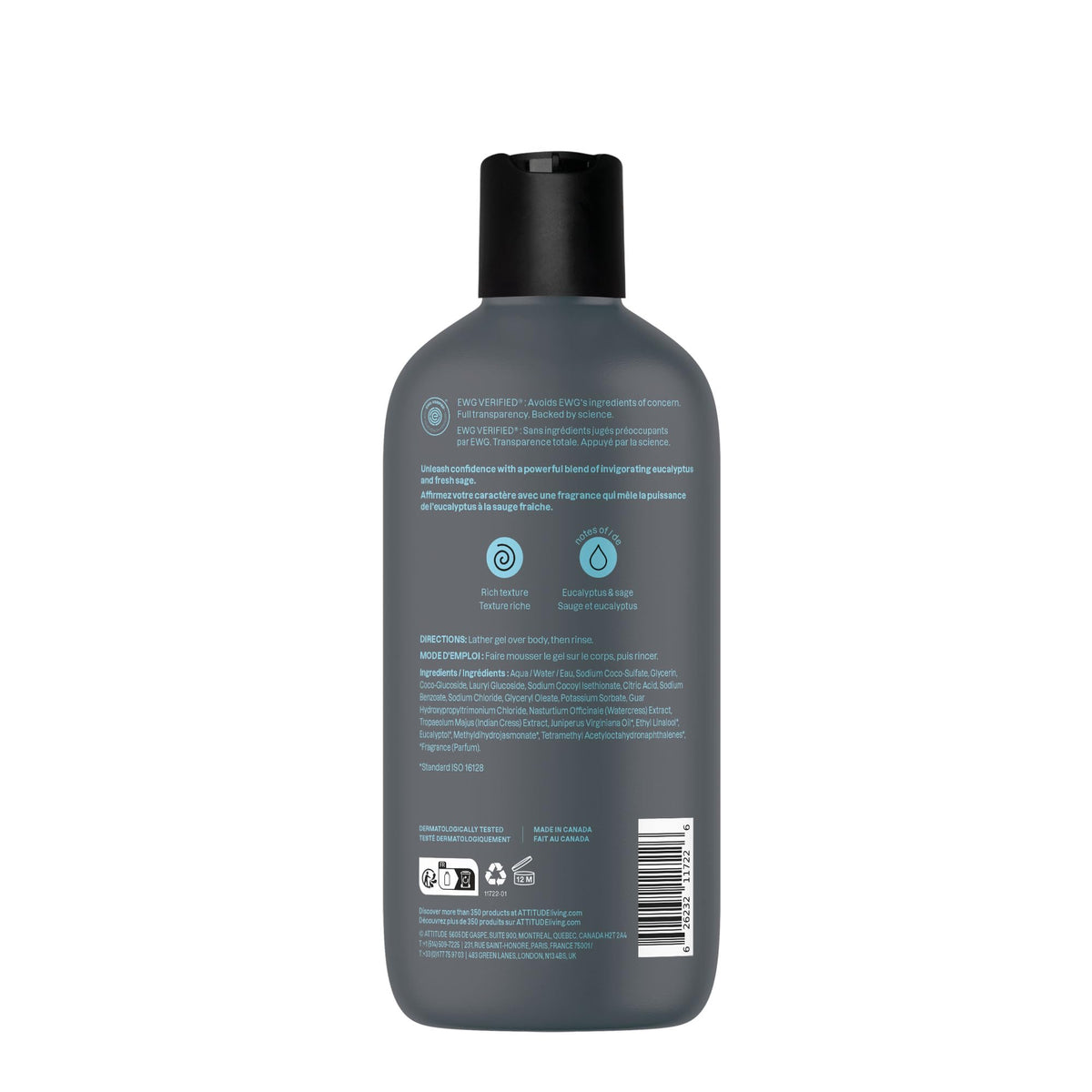 ATTITUDE Shower Gel eco-vegan-sustainable—vegan and dermatologist tested.