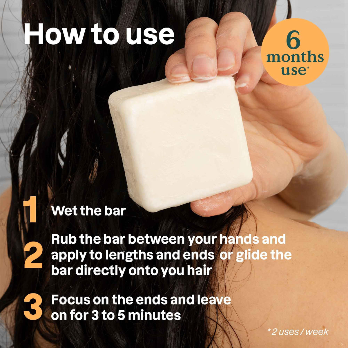 ATTITUDE conditioner bar with cocoa butter displayed for hydration and manageability