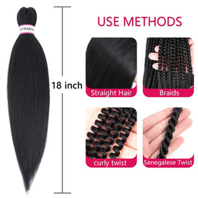 ATRAENTE pre-stretched braiding hair speeds up installation.