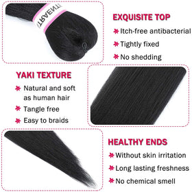 ATRAENTE lightweight, itch-free braiding hair for comfort.