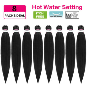 ATRAENTE braiding hair with yaki texture and natural look.