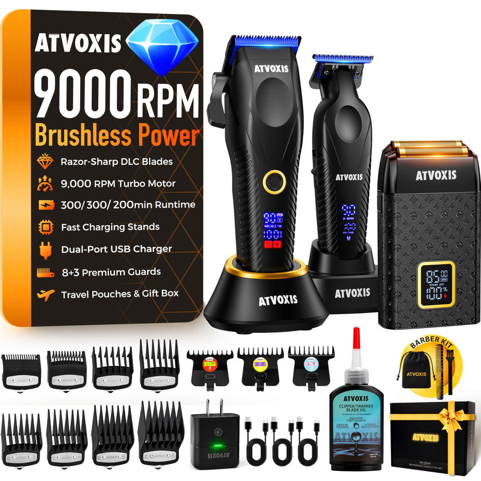 ATVOXIS 9000rpm brushless motor enables fast, smooth cuts for professionals.