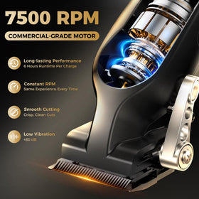 ATVOXIS cordless clipper with 360-minute runtime enables continuous styling.