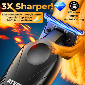 ATVOXIS zero-gap blue diamond blade delivers ultra-close cuts
