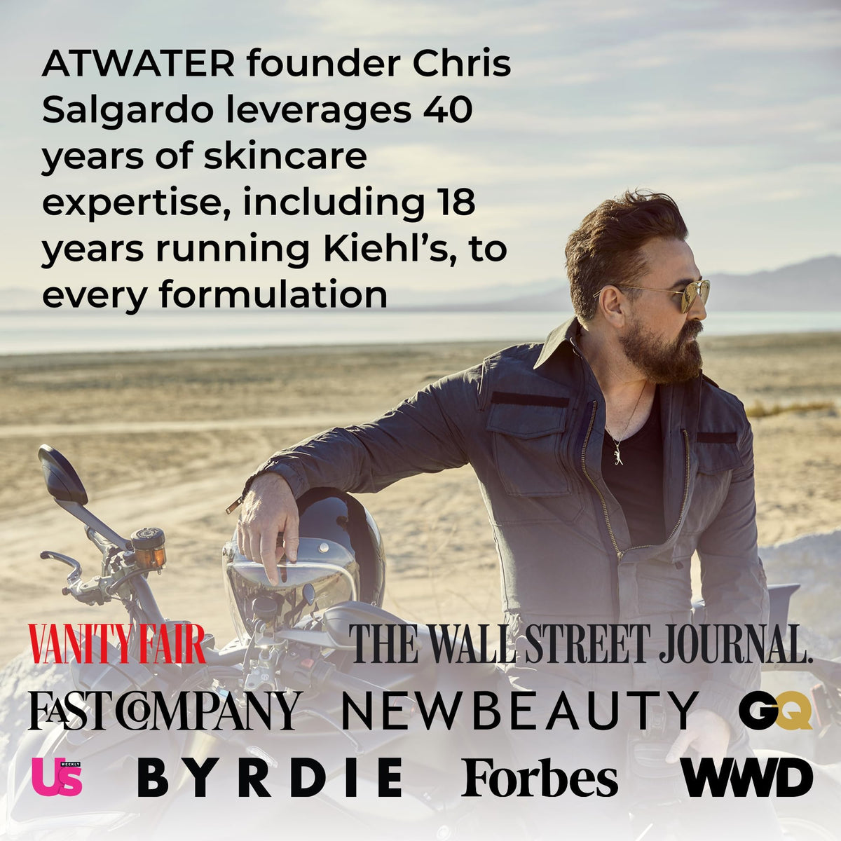 ATWATER Smooth Target travel-size bottle for grooming on the go