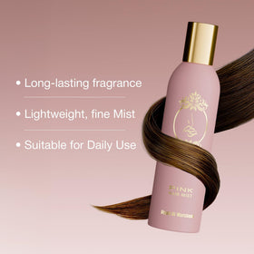 ATYAB AL MARSHOUD Pink Khisla Hair Mist spray for elegant packaging design.