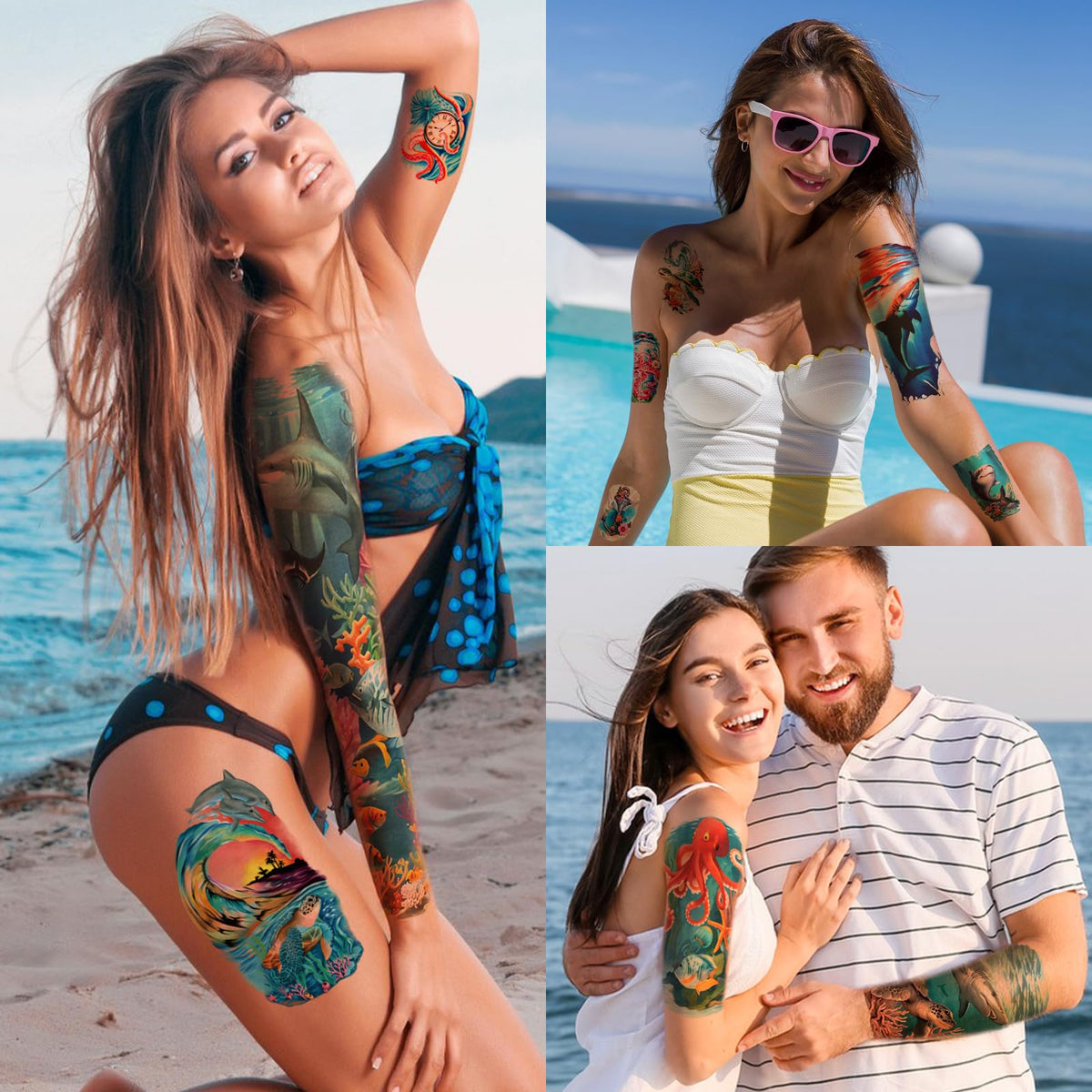 ATYDKUG easy-apply and removal tattoos with water-activation and simple peeling.