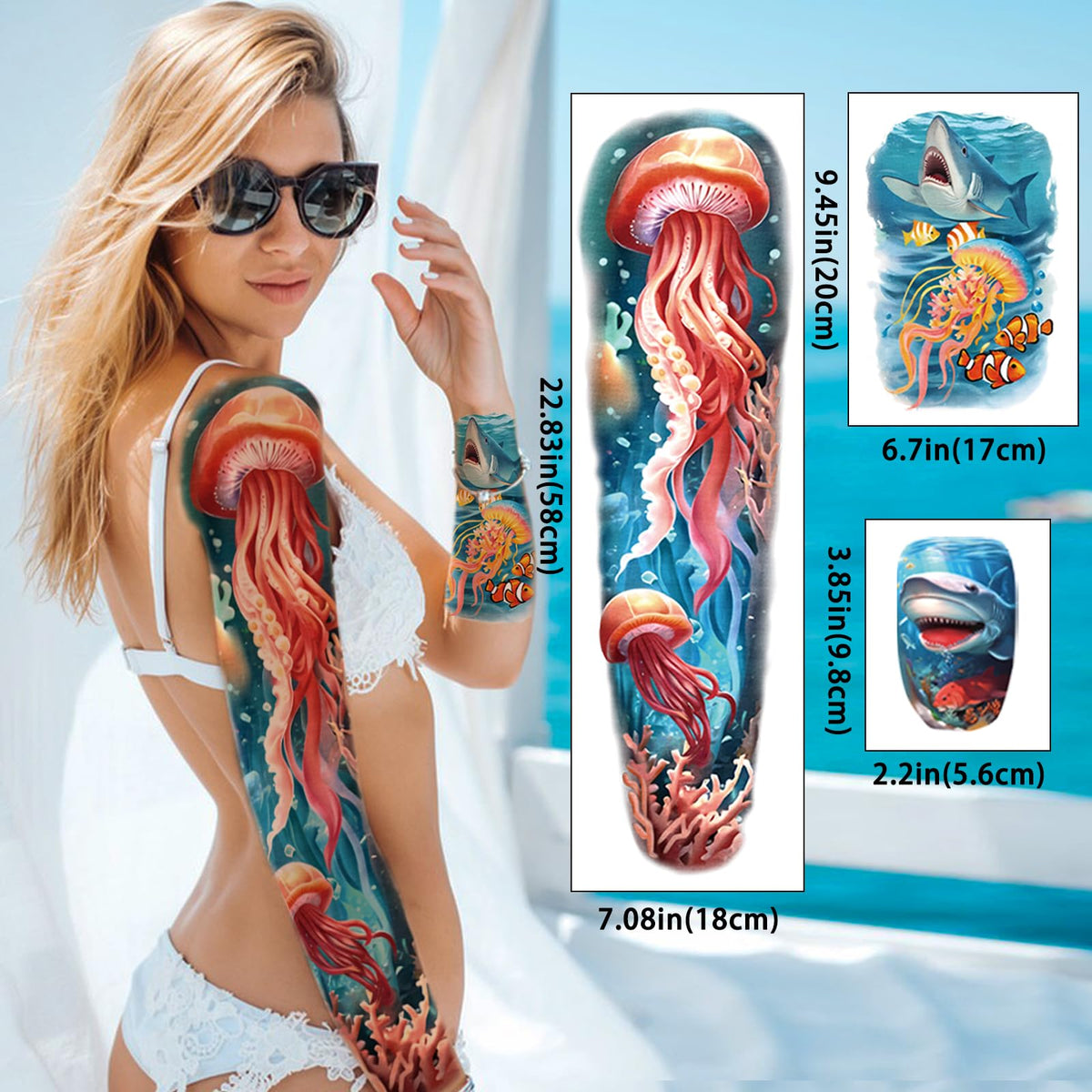 ATYDKUG large ocean creatures tattoos for bold arm designs and statement style.