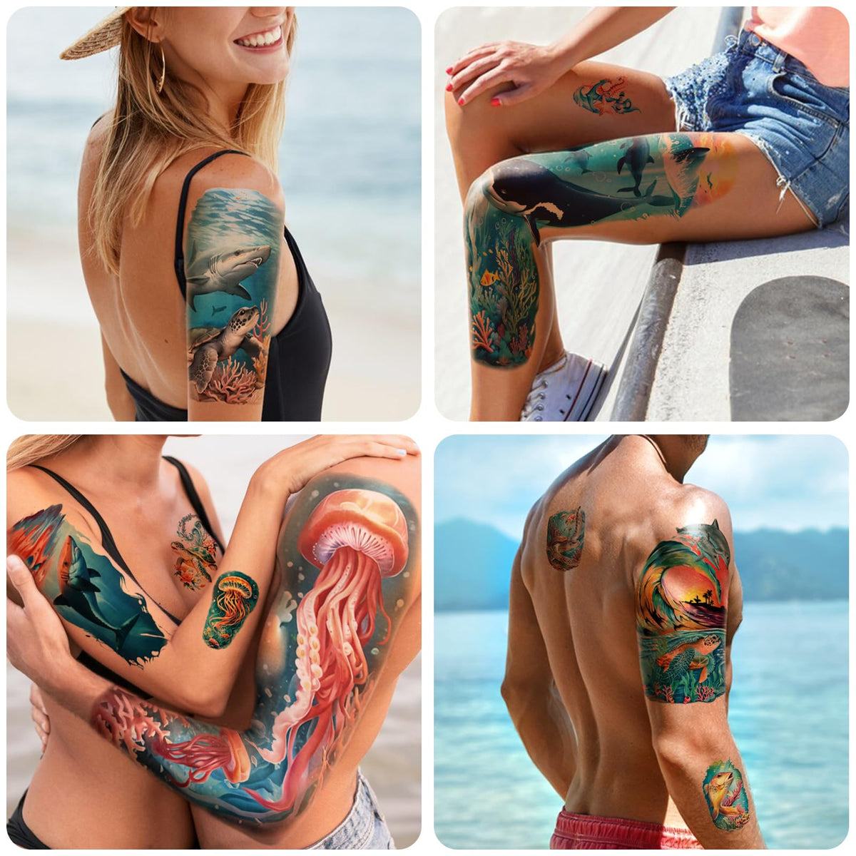 ATYDKUG waterproof tattoos offering durable wear for active days.