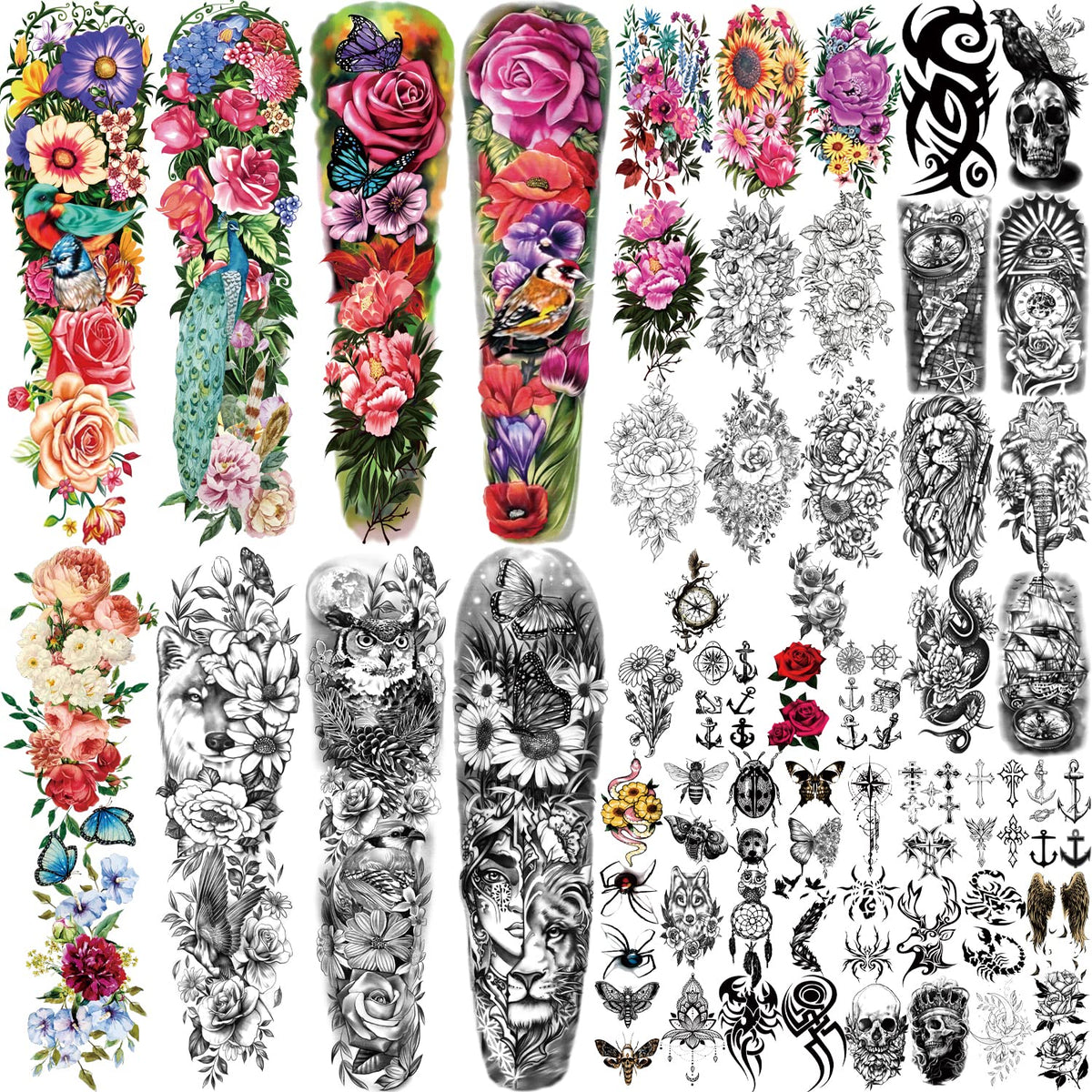 atydkug full-arm tattoo with realistic, long-lasting finish on skin