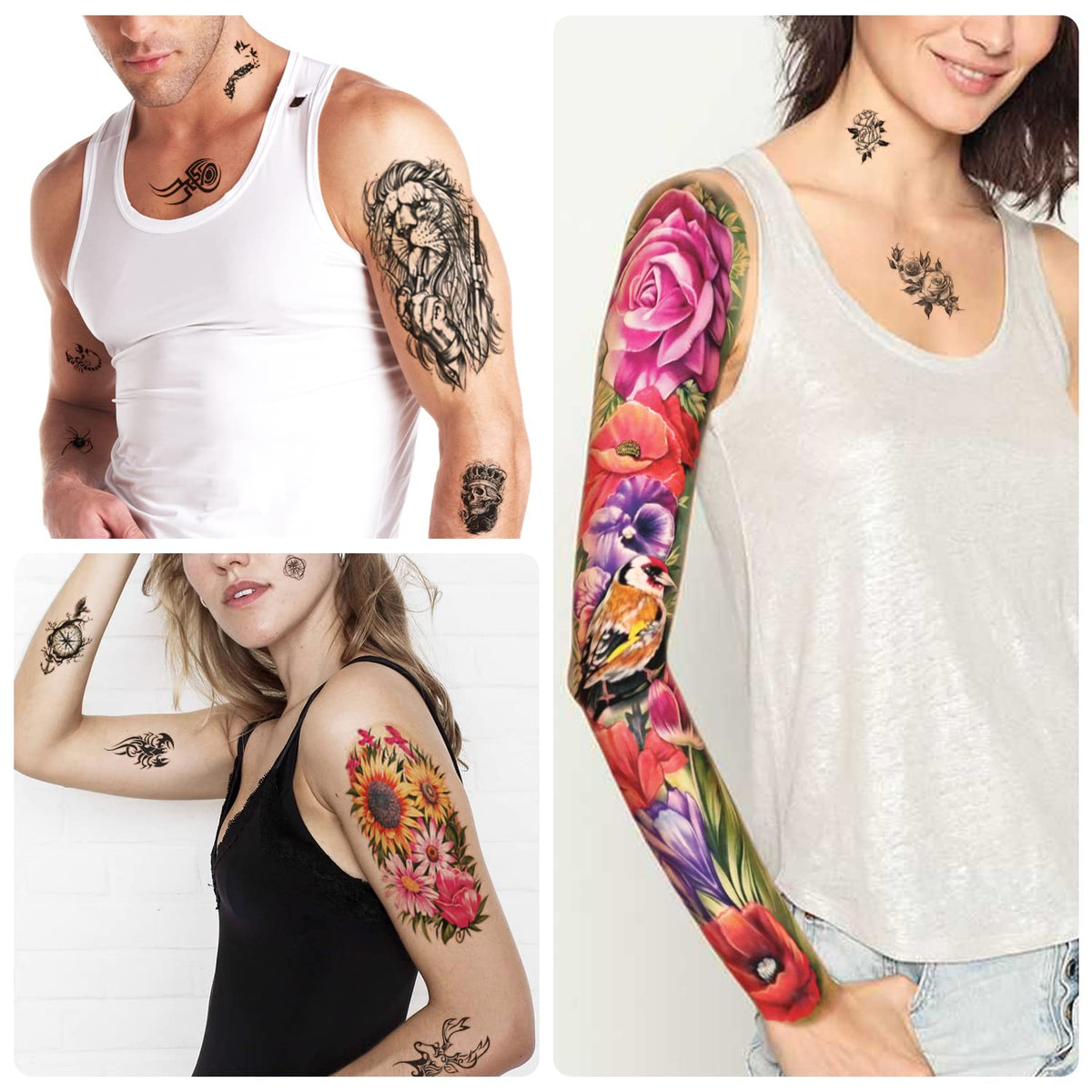 atydkug small-size tattoo sheets for versatile placements