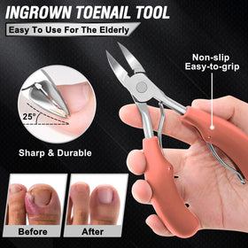 Aucurwen ingrown toenail tool helps manage trouble spots with precise handling.