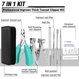 Aucurwen large-opening toenail clipper designed for thick nails and wide nail beds