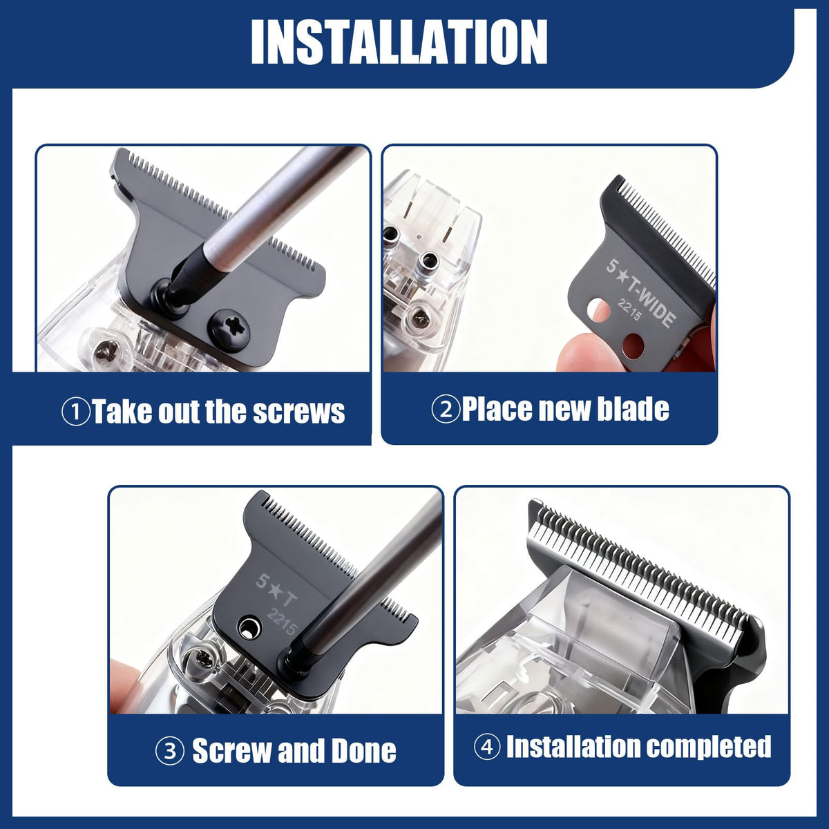 Audoc 2215T wide-cut blade extended cutting area for faster detail work