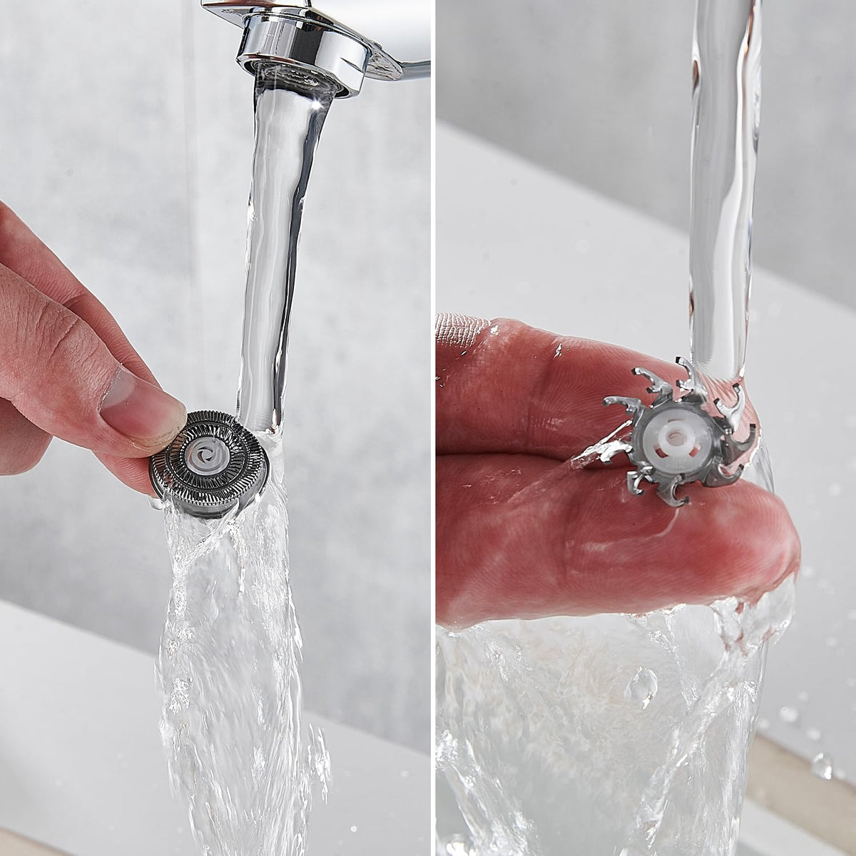 360-degree round-head design reduces nicks and irritation during shave.