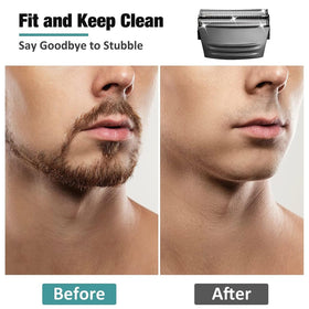 Audoc Remington TITANIUM-X foil head in use during daily shave.