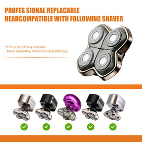 Audoc Replacement Blade Shaver PRO 4 Head assembly demonstrates easy blade installation