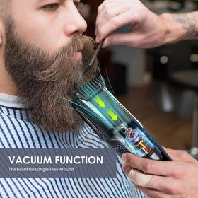 Audoc vacuum trimmer designed for wet and dry shaving convenience.