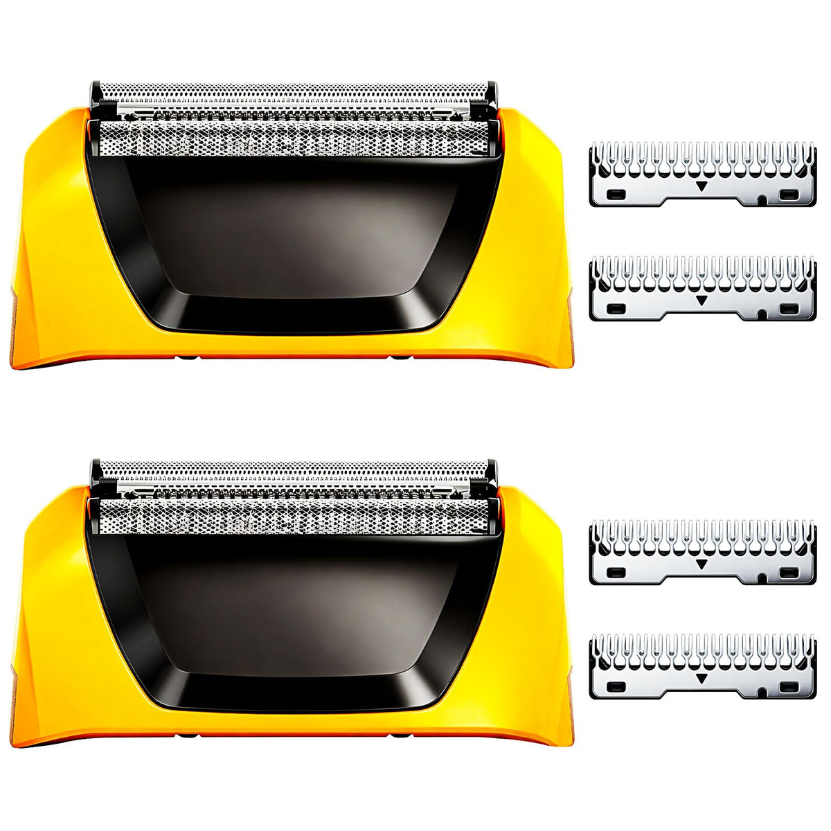 Audoc Wahl foil head yellow 2pc close-up for precise shaves.