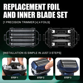 Audoc WES9032P shaving performance visual highlighting efficient hair capture