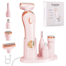 Auduto 4-in-1 shaver used on legs for smooth, even skin.