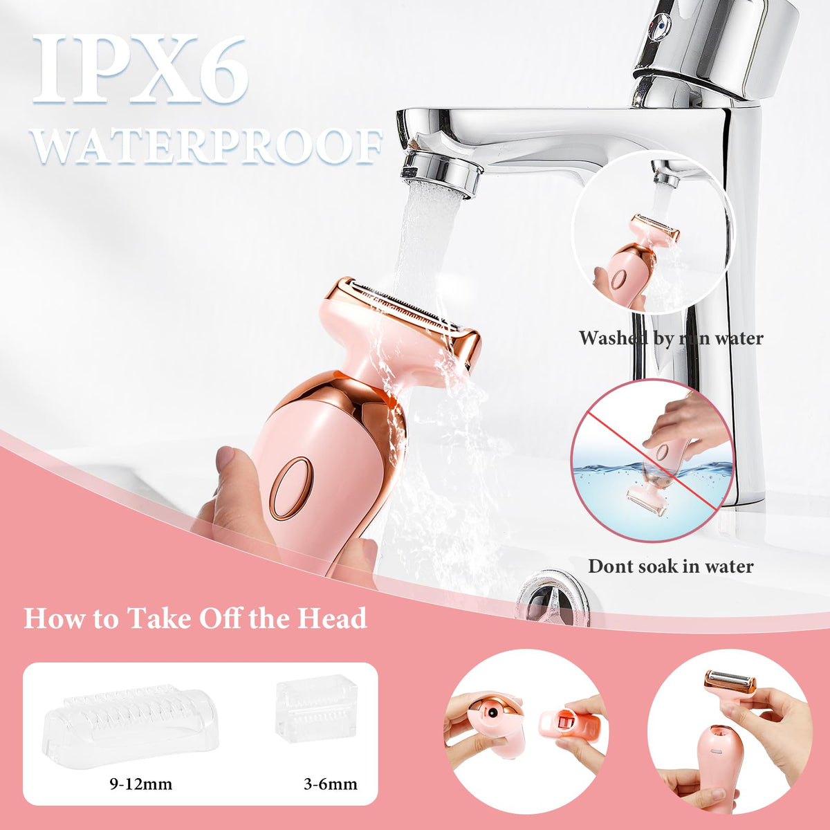 Auduto replaceable nose razor for facial detailing.