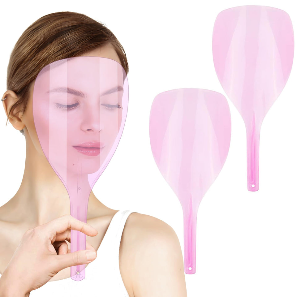 AUEAR Pro Barber Shield pink eye protector guards eyes from hairspray during styling