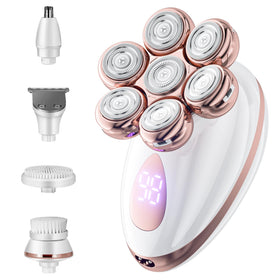 Augrz electric razor with 7D floating head shaves curved areas smoothly.