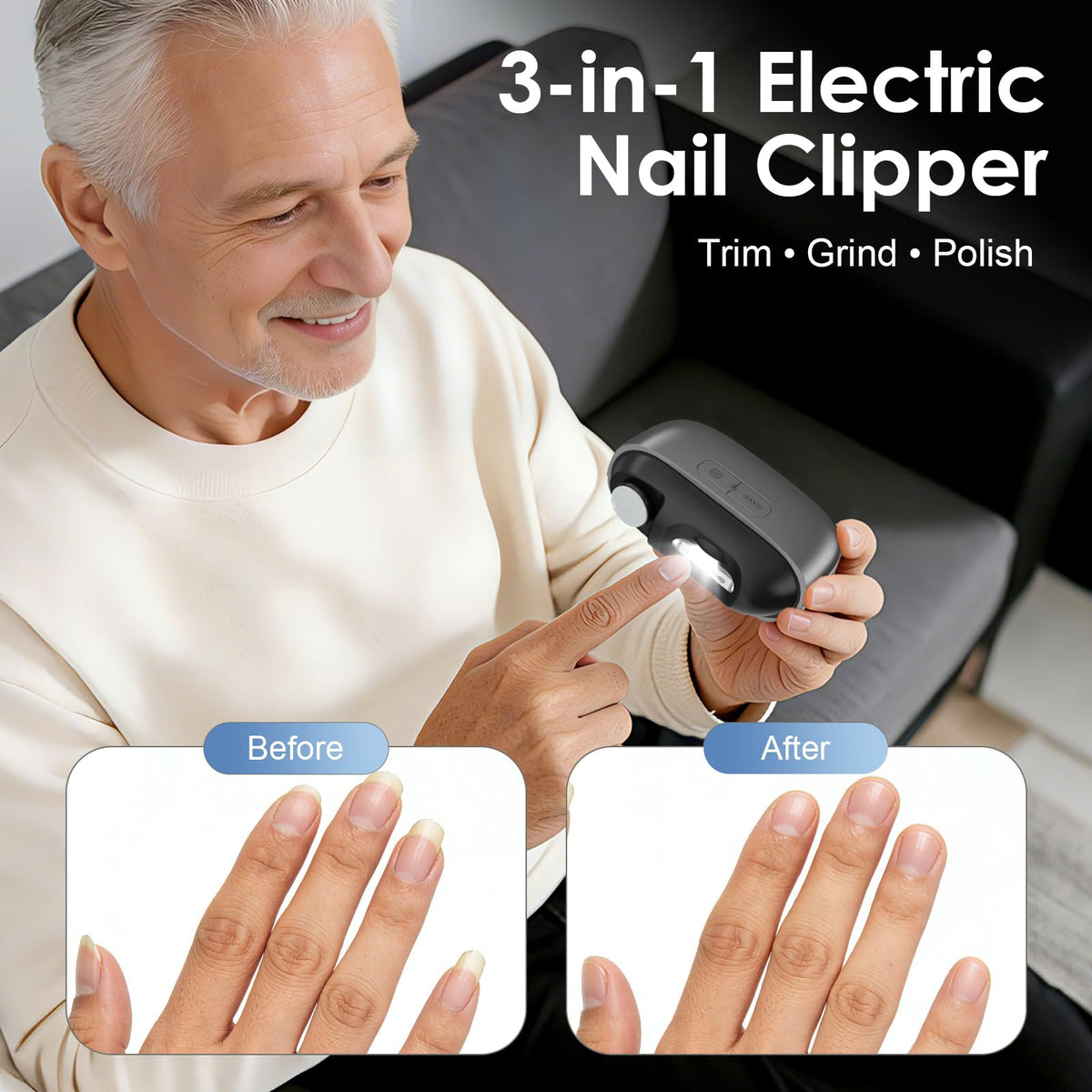 Augrz LED light aids precision during nail care