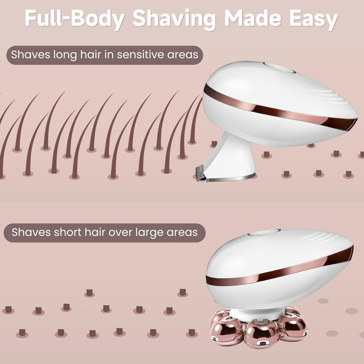 Augrz nose trimmer head for precise, gentle nose grooming.