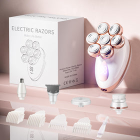 Augrz USB-rechargeable shaver with LED power display for smart use.