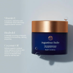 Augustinus Bader Cleansing Balm provides hydrated, soothed skin after cleansing.