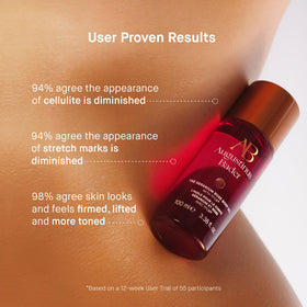 Augustinus Bader Geranium Rose Body Oil bottle pump shown for easy application.