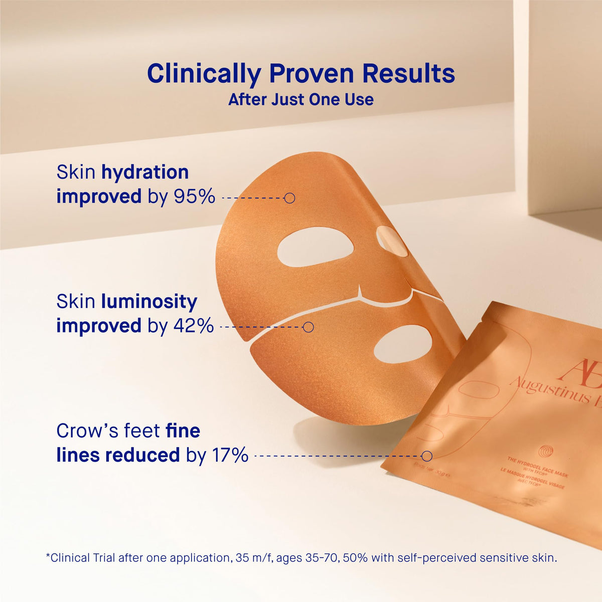 Augustinus Bader Hydrogel Face Mask plumps skin for a refreshed look