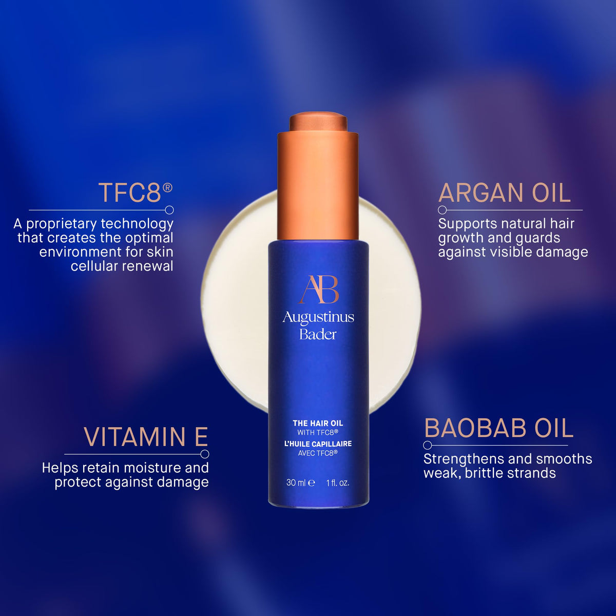 Hair care ritual scene with The Hair Oil