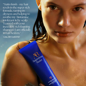 Front-facing packaging of The Rich Conditioner conveys luxury and brand quality.