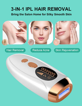 AUITRONCARE IPL treatment window close-up for precise application.